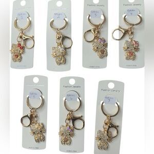 NWT Hello Kitty Heart Key Ring $10 Closet Minimum Purchase 7 Options